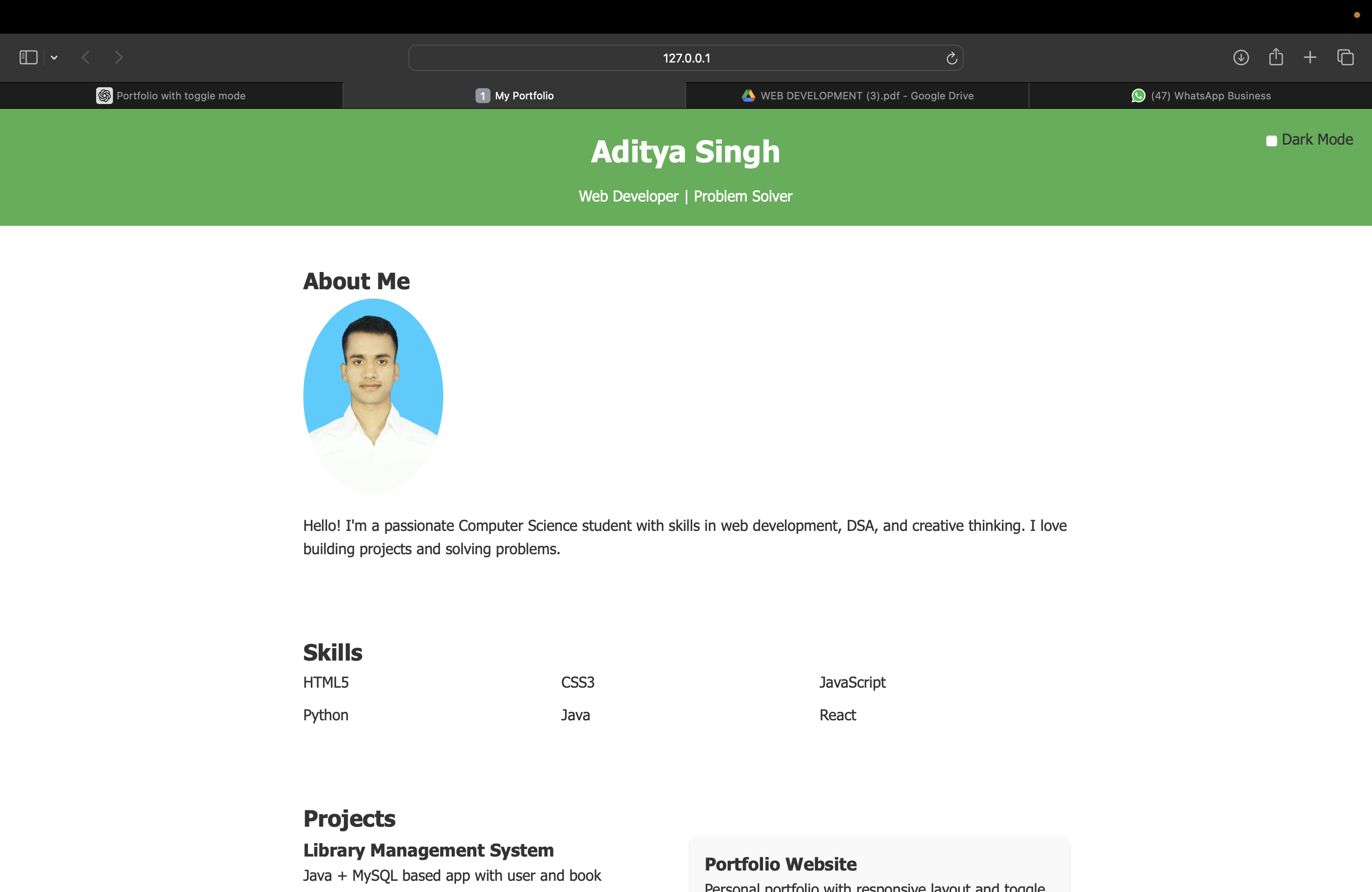 Portfolio Website